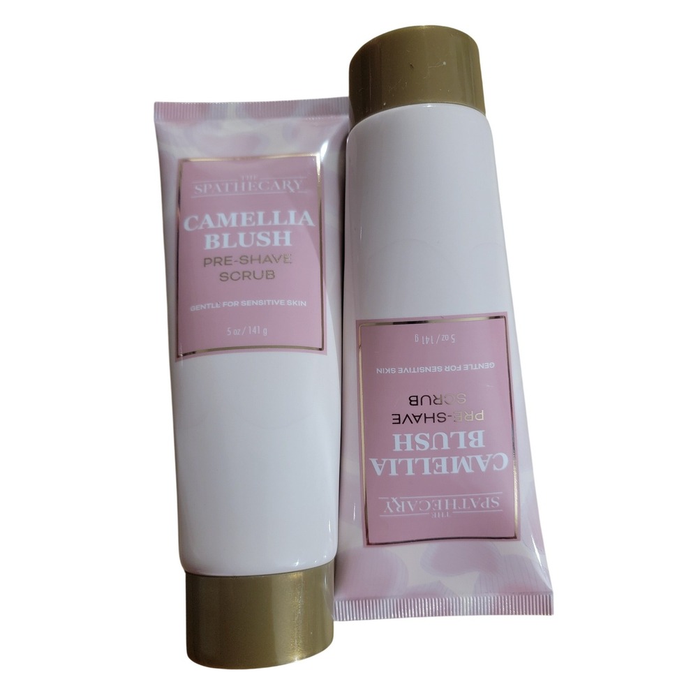 The Spathecary Camellia Blush Pre-Shave Scrub 2 Pack 5oz Each Sensitive Skin